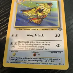 1999 Pokemon TCG Pidgeot Holo Rare 8/64 Jungle English WOTC LP - Image 4