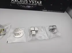 Pokemon TCG Arceus Vstar Ultra Premium Collection Gamestop Playmat Dice NO PACKS - Image 3