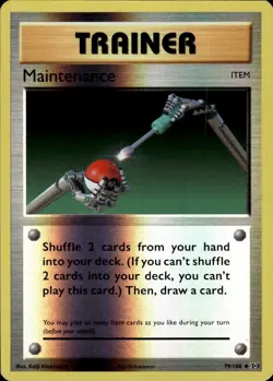 Maintenance Uncommon XY - Evolutions 79/108 Item Reverse Holo Pokemon Card - Image 1