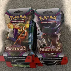 Pokemon TCG: Paldea Evolved Sleeved Booster Packs Lot Of 22 - Image 1