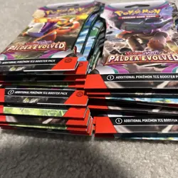 Pokemon TCG: Paldea Evolved Sleeved Booster Packs Lot Of 22 - Image 2