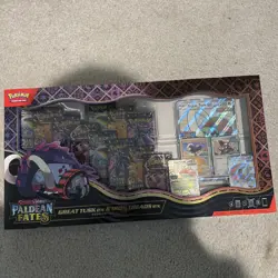 Pokemon TCG PALDEAN FATES Great Tusk Iron Treads Ex Premium Collection ✅ NEW - Image 1