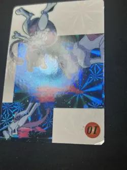 1999 Pokemon Vintage Pocket Monsters Vending Holo Sticker #43 - Mewtwo / Jolteon - Image 3