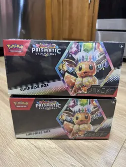Lot of (2) Pokemon TCG Scarlet & Violet Prismatic Evolutions Surprise Box SEALED - Image 1