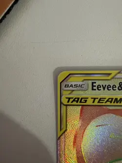 Pokemon TCG Eevee Snorlax GX Rainbow Team Up Card 191/181 Secret Rare (LP) - Image 5
