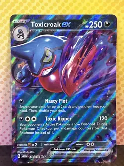 Toxicroak ex 131/198 NM Scarlet and Violet Pokemon Card - Image 1