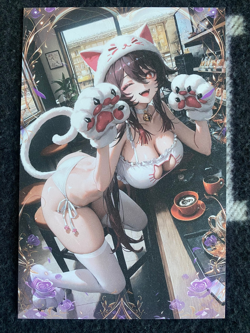 Matchmaker 2 Spicy Waifu A5 Size Card Board Hu Tao Genshin Impact Cosplay - Image 1