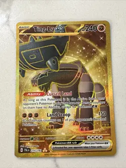 Ting-Lu EX 275/193 GOLD HYPER RARE - Paldea Evolved - Pokemon TCG Card - NM/M - Image 1