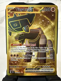Ting-Lu EX 275/193 GOLD HYPER RARE - Paldea Evolved - Pokemon TCG Card - NM/M - Image 4