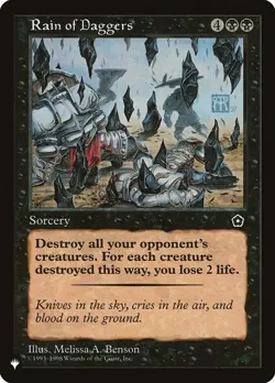 Rain of Daggers Non Foil Rare The List Reprint MTG Near Mint - Image 1
