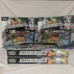 (4) Pokemon Black Bolt & White Flare Poster Collection Sealed Boxes S&V TCG - Image 1