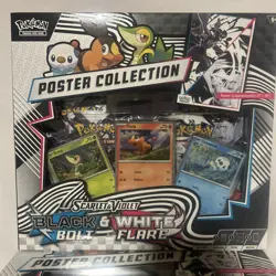 (4) Pokemon Black Bolt & White Flare Poster Collection Sealed Boxes S&V TCG - Image 3