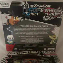 (4) Pokemon Black Bolt & White Flare Poster Collection Sealed Boxes S&V TCG - Image 4