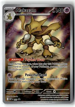 Alakazam ⭐ 009 Holo Promo Mega Evolutions 2025 Pokemon NM - Image 1