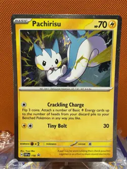 Pokemon Black Star Promo Pachirisu SVP 158 Cosmos Holo NM 2242 - Image 1