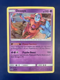 Pokemon TCG Deoxys SM164 Sun and Moon Black Star Promo LP+ Holo - Image 1