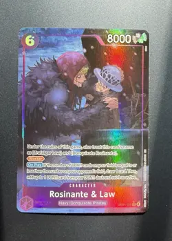 One Piece Card Game Rosinante & Law (Alternate Art) EB04-038 SR English - Image 1