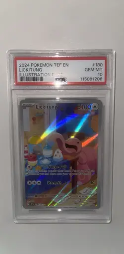 Lickitung 180/162 Temporal Forces Illustration Rare Pokemon Card PSA GEM MINT 10 - Image 1