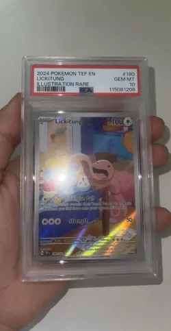 Lickitung 180/162 Temporal Forces Illustration Rare Pokemon Card PSA GEM MINT 10 - Image 3