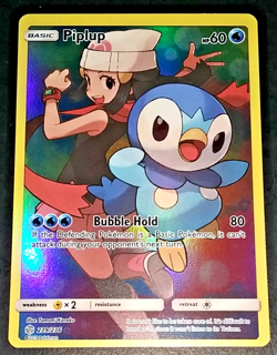 POKEMON HOLO CARD LOT - PIPLUP 239 (SECRET RARE) + ABSOL (GG16) & RIOLU (GG26) - Image 2