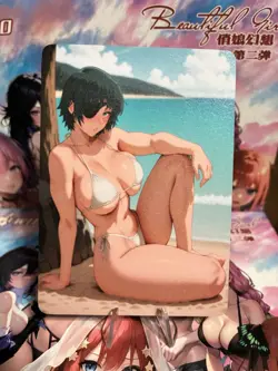 Non-Holo Beautiful Waifu Card Goddess Story CCG Anime Waifu Double Sided - Image 1