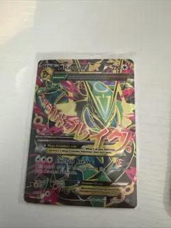 Pokemon TCG M Rayquaza EX Full Art Ultra Rare Card XY Roaring Skies - Image 1