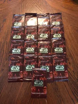 17 Sealed New Packs of Star Wars CCG Decipher Cloud City Cards - Image 1