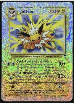 Jolteon, Moltres And Kabutops Legendary Collection Pokemon Cards - Image 1