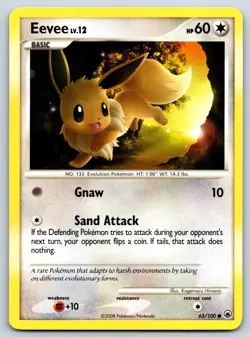 Eevee (63) - Majestic Dawn 63/100 Pokemon Card LP - Image 1