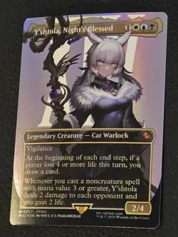 MTG Y'shtola, Night's Blessed #207 Borderless Extended Foil NM Pack Fresh MTG - Image 3
