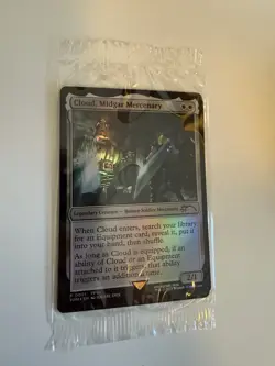 MTG Cloud Midgar Mercenary Game Edition Promo Card With Game code - Image 1