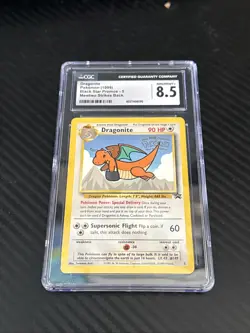 1999 Pokemon Dragonite Black Star Promo #5 Mewtwo Strikes Back WOTC CGC 8.5 - Image 1
