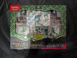 Pokemon paldean fates premium collection box Meowscarada Ex New Sealed - Image 1