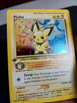 Pokemon Neo Genesis Pichu Holo 1st Edition 12/111 LP-NM - Image 3