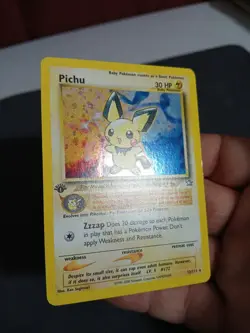 Pokemon Neo Genesis Pichu Holo 1st Edition 12/111 LP-NM - Image 4