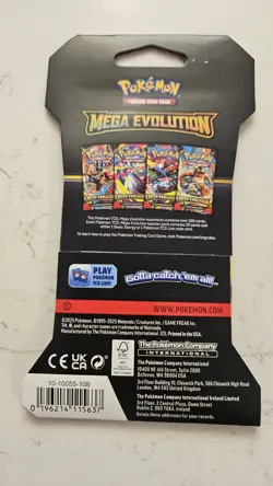 Pokemon TCG Mega Evolution Sleeved Booster Pack - Factory Sealed - (RANDOM ART) - Image 2