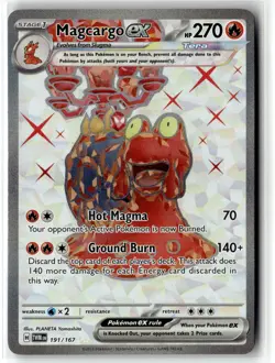 Magcargo ex ⭐ 191/167 Holo Ultra Rare Twilight Masquerade 2024 Pokemon NM - Image 1