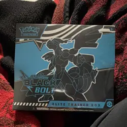 Pokemon Scarlet & Violet Black Bolt Elite Trainer Box TCG Zekrom Thundurus - Image 1