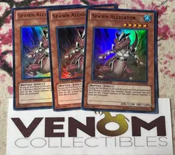 3x (M/NM) - Spawn Alligator - LC02-EN009 - Ultra Rare - Limited Edition YuGiOh - Image 1