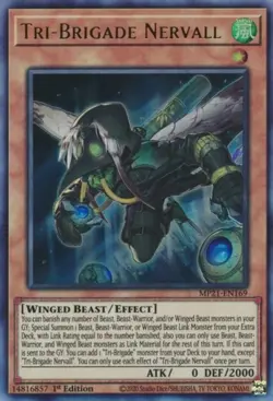 Yugioh! LP Tri-Brigade Nervall - MP21-EN169 - Ultra Rare - 1st Edition Lightly P - Image 1