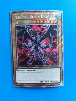 Near Mint Yugioh Red-Eyes Black Dragon - RA03-EN081 - Platinum Secret Rare - Image 1