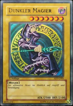 Yu-Gi-Oh! Dunkler Magier SDY-G005 1.Edition Ultra Rare [PL] Yugi Deck | DE 2002 - Image 1