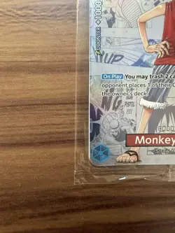 One Piece Monkey D. Luffy College Basketball US Voyage Promo Card P-055 Sealed - Image 5