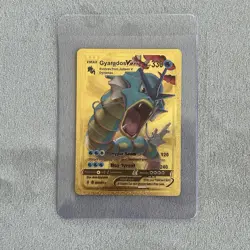 Pokemon Gyarados VMAX GOLD Foil Fan Art Collector Card - 330 HP - 29/203 - Image 1