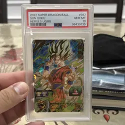 Dragon Ball Super Card Game 2022 UGM5 Son Goku Foil PSA 10 #017 - Image 1