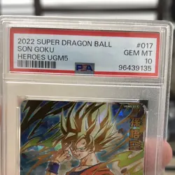Dragon Ball Super Card Game 2022 UGM5 Son Goku Foil PSA 10 #017 - Image 3