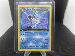 Pokemon TCG Dark Blastoise 20/82 Rare Non-Holo Card 1st Edition - Image 1