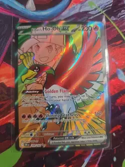 Pokemon Ethan's Ho-Oh EX DRI Full Art Ultra Rare Holo 230 HP 209/182 TCG Card - Image 1
