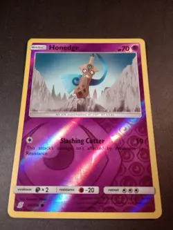 Pokemon Unified Minds Honedge Reverse Holo Common Card 93/236 NM - Image 1