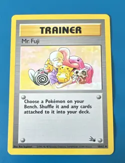 Mr. Fuji – Fossil Set 58/62 (1999) – Trainer – Uncommon – WOTC Pokemon Card - Image 1